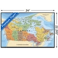 thumbnail image 3 of Map - Canada Wall Poster, 22.375" x 34", 3 of 5
