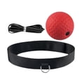 thumbnail image 4 of Diadema con pelota de reflejo de boxeo, entrenador deportivo, bolas de reacción de velocidad de perforación, pelota de boxeo de reflejo para Rojo, 4 of 8