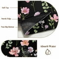 thumbnail image 6 of 5'x8' Area Rugs, Pink Spring Floral Indoor Outdoor Area Rug for Living Room Bedroom, Flowers Botanical Elegant Pastoral Black Washable Bathroom Rugs Kitchen Floor Carpet Mats Home Decor Aesthetic, 6 of 8