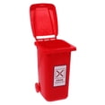 thumbnail image 3 of unbranded Desktop Trash Bin Red PP Garbage Storage for Home Use 1Pack, 3 of 6