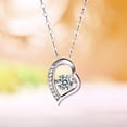 thumbnail image 1 of 0.5 Carat Moissanite Diamond Dancing Stone Heart, 1 of 4