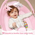 thumbnail image 5 of Babyeap Baby Swing for Infants, Electric Swing with 5 Swing Speeds and 10 Lullabies, Pink, 5 of 11