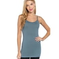 thumbnail image 4 of PacificPlex Womens Stretch Cotton Camisole Tank Top Junior & JR Plus Size (1X, Blue), 4 of 7