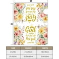 thumbnail image 4 of Bible Verse Mailbox Cover Religious Inspirational Quote Magnetic Mailbox Covers Spring Floral Decor Mail Box Wraps Easter Fiesta for Christian House Outdoor Garden Mailbox Cover 18x21 Inch, 4 of 6