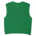 thumbnail image 5 of Fgnfyis Womenâs Fashion Crochet Lace up Vest with Hollow Out Design Knit Sweater Cardigan for Women Green M, 5 of 5