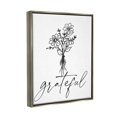 thumbnail image 5 of Stupell Industries Grateful Casual Script Calligraphy Floral Daisies Bouquet Graphic Art Luster Gray Floating Framed Canvas Print Wall Art, Design by Lettered and Lined, 5 of 5