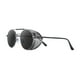 thumbnail image 3 of Gafas de sol redondas estilo steampunk retro con protección UV4 para mujer Lente gris Marco gris, 3 of 7