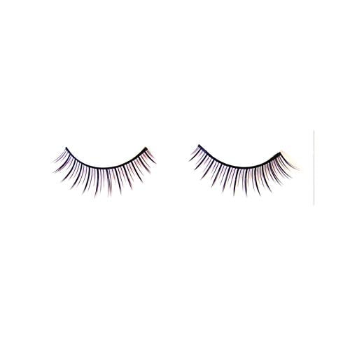Coveted Cosmetics False Eyelashes Natural Feather Hand Made Human Hair Fake Falsies Lashes (10 Pair, Virgin)