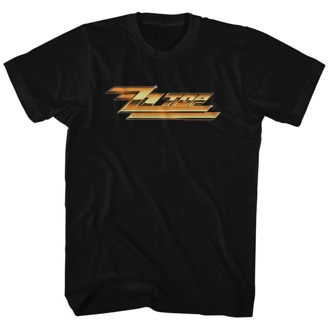 ZZ Top Groupe de Rock Groupe de Musique Logo Or Adulte American Classics T-Shirt Tee