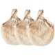 thumbnail image 1 of Bolsas de comestibles de malla de algodón reutilizables, bolsas de hilo de algodón, bolsas de compras de red, bolsas de malla, paquete de 3 (Beige), 1 of 7