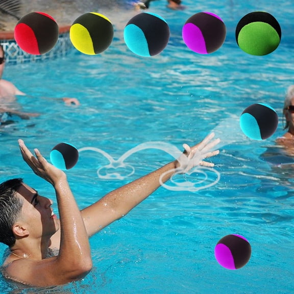 AZXY Water Bouncing Ball, Yellow Water Skip Ball for Pool Beach, Bouncy Floating Ball for Swimming Pool, Lake, Ocean, Summer Water Games, Sports Equipment, Outdoor Water Activities