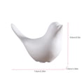 thumbnail image 3 of Black White Ceramic Bird Ornaments Modern Minimalist Living Room Home Table Decorations,6.6 cm,White, 3 of 9