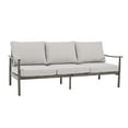 thumbnail image 3 of HAPPATIO Outdoor 3 Seatsofa, Aluminum Single Sofa, Rope Design Backrest, with Comfortable Cushions, All Weather Furniture, for Yard, Deck, Porch, 3 of 6