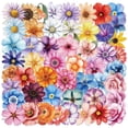 thumbnail image 2 of Adhesivos de flores para álbumes de recortes, impermeables, 50 unidades, transparentes, 2 of 2
