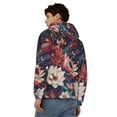 thumbnail image 4 of Naloa Colorful Flower Peacock Men’s Hoodies, Zip up Hoodie, Sweatshirts,Hoodies for Men Sizes S-3XL-Large, 4 of 5