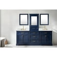 thumbnail image 4 of Design Element Milano 84" Double Sink Bathroom Vanity Modular Set in Blue, 4 of 14