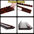 thumbnail image 6 of Tortoise Shell Rack & Pusher Set, Tortoise Shell Acrylic Mahjong Rack Set with Fully Detachable Magnetic Pushers, Tortoise Shell Mahjong Racks, 20 Inch Extended Length, Glossy Finish, 6 of 6