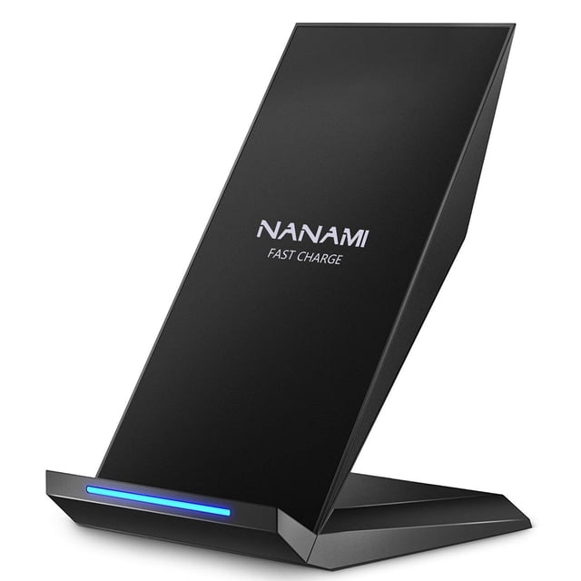 Cargador inalámbrico rápido, soporte de carga inalámbrico certificado Qi NANAMI de 15 W, compatible con iPhone 16/15/15 Pro/15 Plus/15 Pro Max/14/14 Pro/13/12, para Samsung Galaxy S24/S23/S22/S21/S20