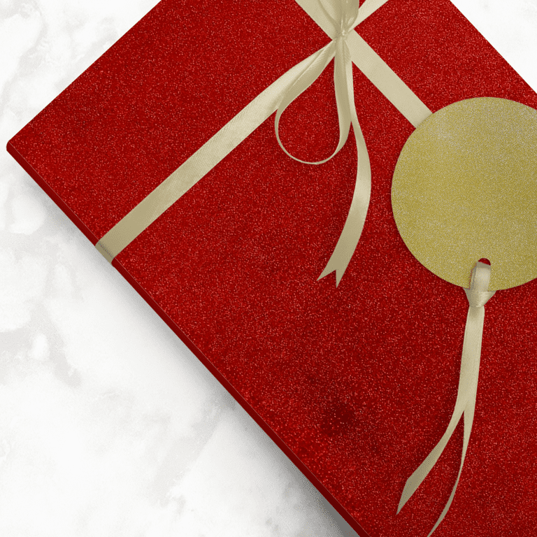 JAM Paper & Envelope Gift Tissue Paper, Red Mylar, 3 Sheets/Pack 