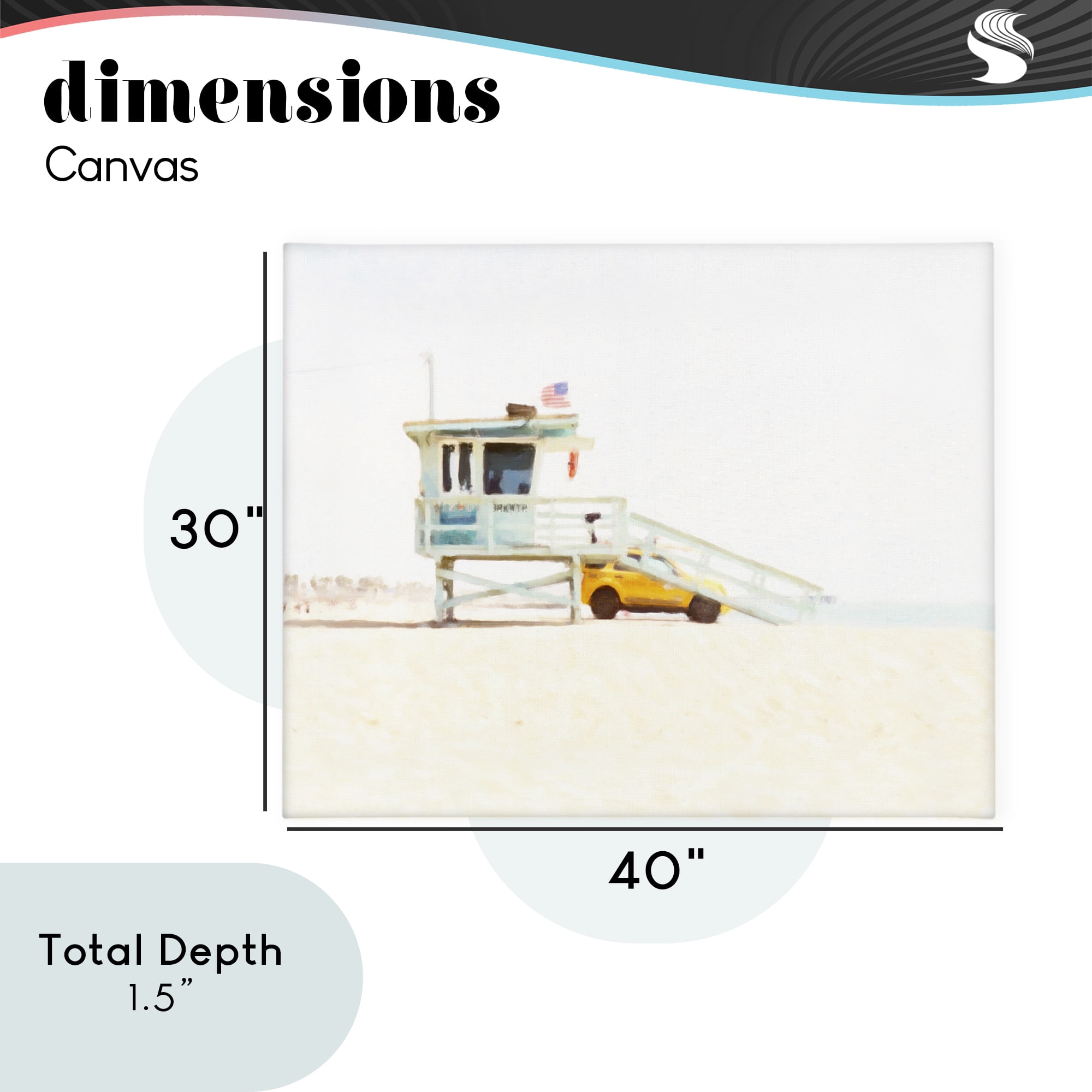 Stupell Industries Soft Light Lifeguard Station Canvas Wall Art, design by Kim Curinga
