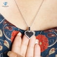 thumbnail image 3 of JEWELEXCESS Sterling Silver (.925) Heart Necklace with 1.00 Carat Black Diamonds | Jewelry Pendant Necklaces for Women Black Diamonds & 18 inch Rope Chain with Spring Clasp, 3 of 5