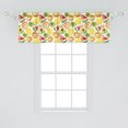 thumbnail image 2 of Ambesonne Fruit Valance Pack of 2, Watermelon Kiwi Avocado, 54"X18", Multicolor, 2 of 4