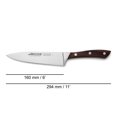 thumbnail image 2 of Arcos Natura 6" Chef Knife - Nitrum Stainless, Brown Ergonomic Handle, Rust Resistant, 2 of 7