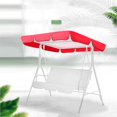 thumbnail image 3 of 1 Uds. Parasol de techo para columpio de jardín, cubierta para columpio de exterior, 195x125x15cm ER, 3 of 5