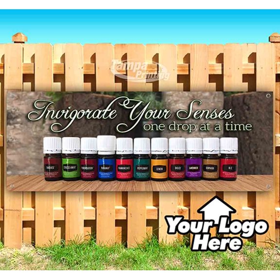 Essential Oils Invigorate Your Senses 13 oz Vinyl Banner With Metal Grommets