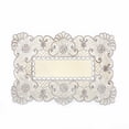 thumbnail image 3 of MYG 12x18in Table Runner Embroidered Floral Lace Fabric Translucent Gauze Table Cloth 2#, 3 of 9