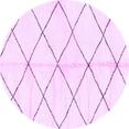 thumbnail image 1 of Ahgly Company Indoor Round Solid Purple Modern Area Rugs, 5' Round, 1 of 4