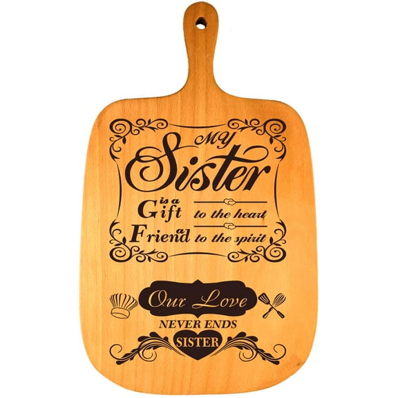 Sister Gifts from Sister Cutting Board Brother Women Funny Unique Mothers Day Present