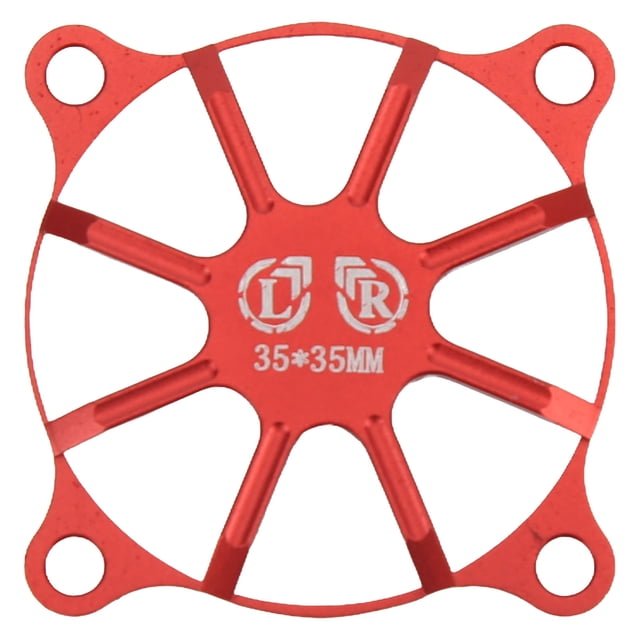 Heat Dissipation Fan Cover, Lightweight Easy To Install Good Protection Cooling Fan Cover Aluminum Alloy For Remote Control Model Car Red