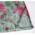 thumbnail image 2 of Vargottam Green FloralDesign Cotton Muslin Napkins - Set of 12, 20-Inch, Luxurious Soft Cloth Napkins for Dining & Events, Absorbent, Washable & Tableware, 2 of 7