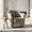 Grey, variant on Euroco 360° Swivel Accent Chair, Chenille Upholstered Barrel Chair with Flared Arms, Modern Reading Armchair for Living Room, Bedroom and Office,Grey