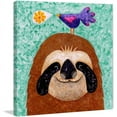 thumbnail image 2 of "Sloth Happy" Painting Print on Wrapped Canvas, 2 of 5