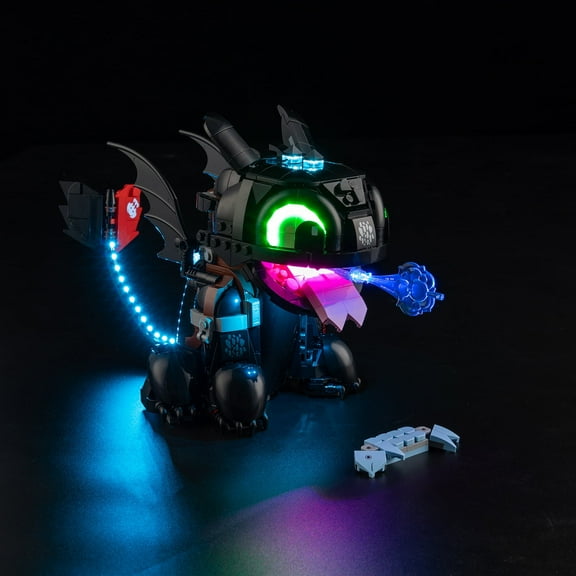 QC Ltbrcik Lighting Set for Lego How to Train Your Dragon Toothless 10375 Building Blocks Without Building Blocks Set ﻿