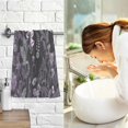 thumbnail image 7 of Yayeee 100% Cotton Hand Towels for Bathroom 16" x 28" Soft Absorbent Kitchen Towel, Light Purple Flowers, 7 of 7