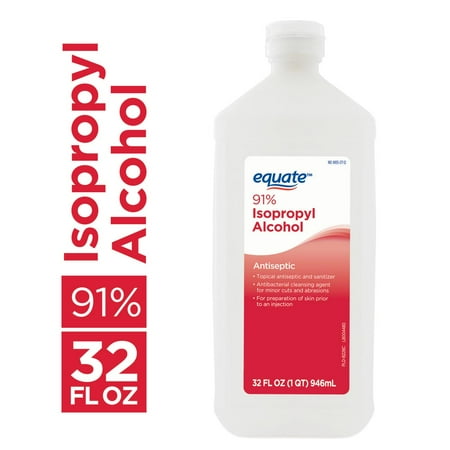 Equate 91% Isopropyl Alcohol Antiseptic Liquid, 32 fl oz