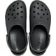 thumbnail image 4 of Zueco Crocs Classic con plataforma con purpurina para mujer, negro, 7 mujeres, 4 of 8