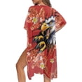 thumbnail image 5 of HELLHERO Polyester Bathing Suit Cover Up for Party Showcase Feminine Charm Comfort Eagle Floral, 5 of 6