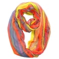 thumbnail image 1 of Peach Couture Trendy Striped Print Light and Soft Fashion Infinity Loop Scarf, 1 of 1