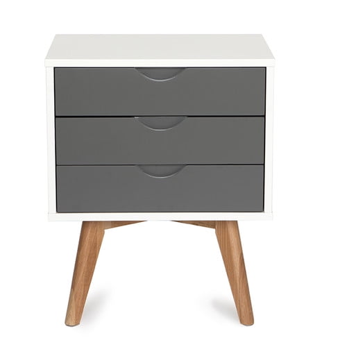 Madison Home USA Mid Century Modern 3 Drawer Nightstand - Walmart.com Madison Home USA Mid Century Modern 3 Drawer Nightstand - Walmart.com