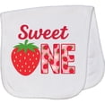 thumbnail image 2 of Inktastic Sweet One Strawberry Birthday Baby Burp Cloth, 2 of 3