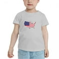 thumbnail image 2 of Usa Map Flag Cute Toddler T-Shirts for Boys Girls (Gray, Youth XL), 2 of 5