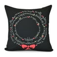 thumbnail image 2 of Wreath of Words Word Print Pillow, 2 of 2