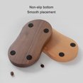 thumbnail image 3 of facefd Wood Coffee Tamper Stand Powder Presser Puck Tamping Station Distribution Net Lever Tool Grinder Mat Anti-skid Bottom Desktop Walnut, 3 of 9