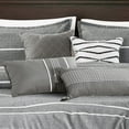 thumbnail image 4 of Chezmoi Collection Porter 7-Piece Yarn-Dyed Multi Striped Jacquard Comforter Set, 4 of 8