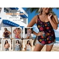 thumbnail image 5 of Cuteduck Women Plus Size Tank Tops Summer Loose Fit Sleeveless Floral Print U Neck Casual Camisole M-4X, 5 of 10