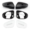 thumbnail image 2 of L Cover Frame Mirror-Heated Side Mirror Cover Cap for VW Golf 6 MK6 2009-2013 Glass Rear View Mirror Bright Black Door Wing Mirror Housing Cover Trim, 2 of 7
